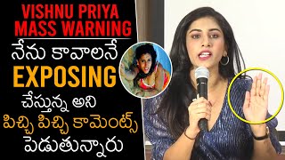 MUST WATCH: Anchor Vishnu Priya STR0NG Waring To Negative Commenting People | News Buzz
