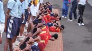 Sainik School Bijapur, PT Test, Sit Up Exercise ,6 Aug 2014