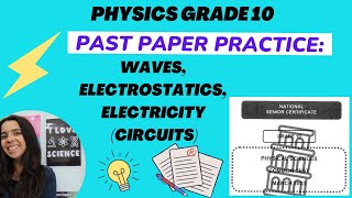 Grade 10 Past Paper Exam Practice: Waves, Electrostatics and Electric circuits (term 1 exam)