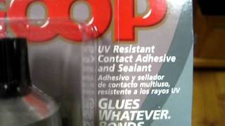 See the warning below-Amazing Goop adhesive