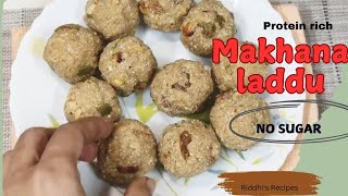 No sugar high protein  Makhana Dry fruits laddu recipe/ vrat shivratri navratri special falari laddu