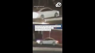 Stockton birthday party mass shooting: New images of cars released, public assistance needed