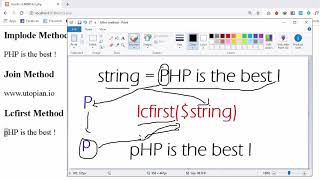 PHP Tutorial #13 String Methods (Implode, Join, Lcfirst, Ltrim and Fprintf )