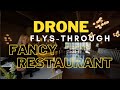 FPV Drone flys through Via Sophia by the Sea Restaurant