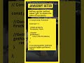 JavaScript Getter Setter Function | EducateKaro.com #shorts