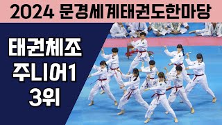 2024 문경세계태권도한마당 태권체조 주니어1 3위 ( tkd aerobic junior1 3rd place )