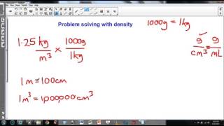 Problem Solving with density