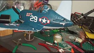 xk a500 f4u cartoon Corsair with qidi 1s brushless parts