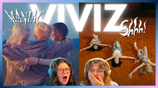 Double Feature | Sisters react to VIVIZ (비비지) - 'MANIAC'  & 'Shhh!' MV