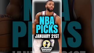 BEST Underdog NBA Picks Today (1/21/25) | Underdog Fantasy Promo Code