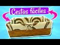 Cómo hacer CESTAS de papel PERIODICO. Reciclaje de CAJAS