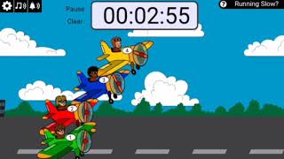 Plane Race Countdown Timer 3 Minute