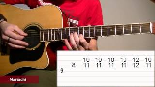 How To Play El Mariachi: Acoustic Guitar Tab Lesson TCDG