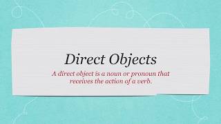 Easy Grammar Plus: Lesson 010 Direct Objects