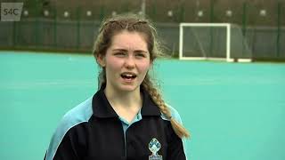 Hanna interview on S4C at her school about owen watkin