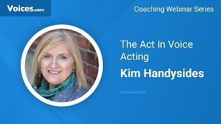 The Act In Voice Acting Webinar