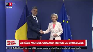 CIOLACU SE ÎNTÂLNEȘTE ASTĂZI CU URSULA VON DER LEYEN, FONDURILE PNRR_Știri B1TV_21 febr. 2025