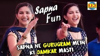 Sapna Ne Gurugram Mein Ki Jamkar Masti || Sapna Chaudhary || Latest 2018 || DJ Movies Official
