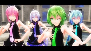 【MMD】Tda式改変GUMI、ミク、ハク姉さん、ルカ様で『TOMBOY』