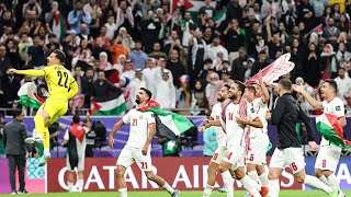 لقاء طريف لموسمى التعمري ولاعبي الأردن بعد الوصول لنهائي كأس آسيا 2024