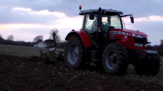 Massey Ferguson 7616 and Dowdeswell 6 furrow plough.