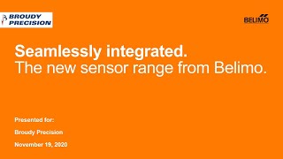 Belimo Sensor Product Webinar