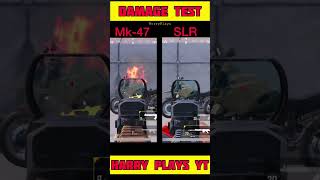 Mk47 vs SLR? Damage Test Comparison?#shorts