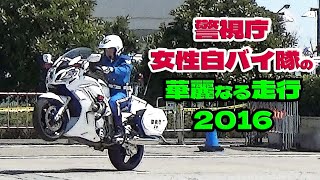 警視庁女性白バイ隊 クイーンスターズの華麗なる走行 2016 / 東京モーターサイクルショー  EXCELLENT DRIVING TECHNIQUE OF JAPANESE POLICE