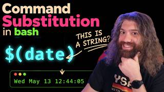 Command Substitution (storing commands in variables in bash) - Bash Scripting Course (pt23)