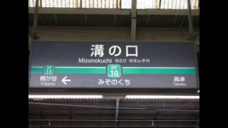 「曇天」で東急田園都市線の駅名を歌います。の駅名標合成版