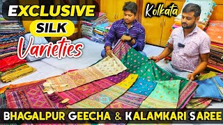 Bhagalpuri Silk | Pure Dola Silk | Organza | Kota Muslin | Chiffon Saree Manufacturer Wholesaler