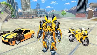 Bumblebee Bike Car Jet Transportation Robot Game 2025 - Android Gameplay