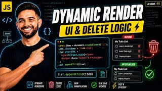 How to Render and Delete Items in JavaScript Todo App | Part 2 UI Logic