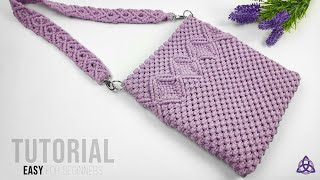 Making a HANDMADE Macrame Bag - EASY TUTORIAL