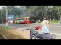 ksrtc bus fired in muvattupuzha😯