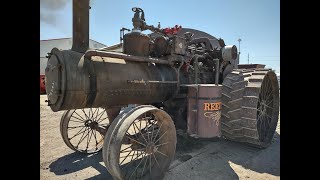 Me operating a Reeves Steam Traction Engine