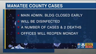 Manatee Co. closes administration building after pair of COVID-19 deaths