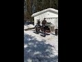 ford 8n pulling logs 3pt grapple diy