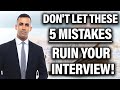 5 BIG Mistakes to Avoid in Your Immigration Interview!