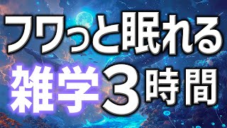 【眠れる男性AIの声】ふわっと眠れる雑学朗読3時間【睡眠用・寝ながら聴ける】