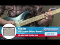 fender 68 custom deluxe reverb combo amplifier demo sweetwater sound