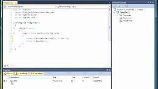 03 02 Correcting Errors- C Sharp dotNet Programming Training Video Tutorial