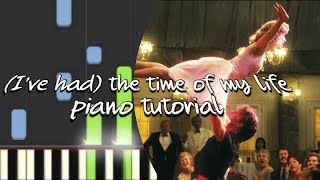 The Time of My Life, piano duet tutorial, Dirty dancing theme music.
