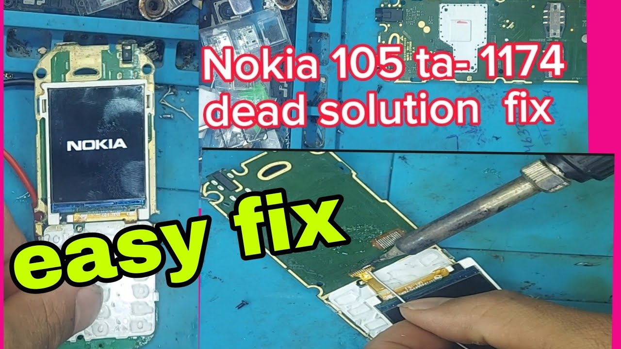 Nokia 105 Dead Solution Fix|| Nokia Ta-1174 Full Dead Fix Change Lcd ...