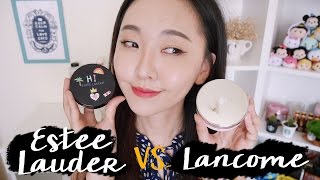 雅詩蘭黛vs.蘭蔻 氣墊粉餅PK!! Estee Lauder vs. Lancome Cushion Foundations Wear Test