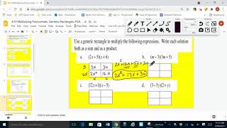 4 19 Multiplying Polynomials, Generic Rectangles, FOIL
