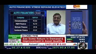 CNBC TV 18 | Mr  Arul Selvan President and CFO, Cholamandalam Investment and Finance