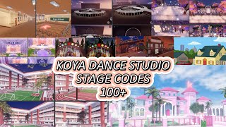 KOYA DANCE STUDIO STAGE CODES ROBLOX 100+ STAGES