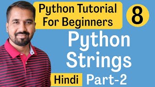 Python Strings Part-2 Explained in Hindi l Python Tutorial For Beginners