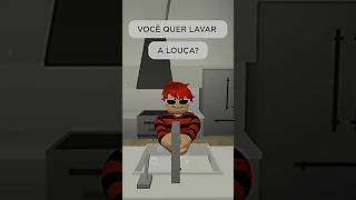 Filho oferece alguma coisa pra visita 🤭 #roblox #brookhaven #memeblox